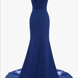 Women's Sweetheart Mermaid Bridesmaid Dress Off The Shoulder Long Evening Dress